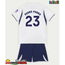 Camisa de Futebol Tottenham Hotspur Pedro Porro #23 Equipamento Principal Infantil 2026-27 Manga Curta (+ Calças curtas)